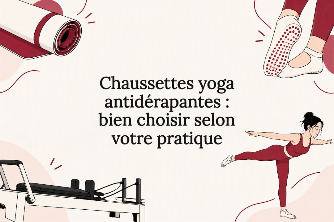 Illustration décorative de yoga et de prise en main