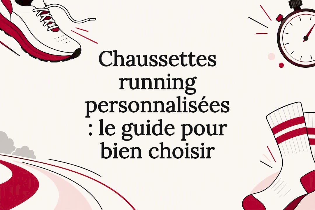 Illustration de chaussettes de running personnalisées