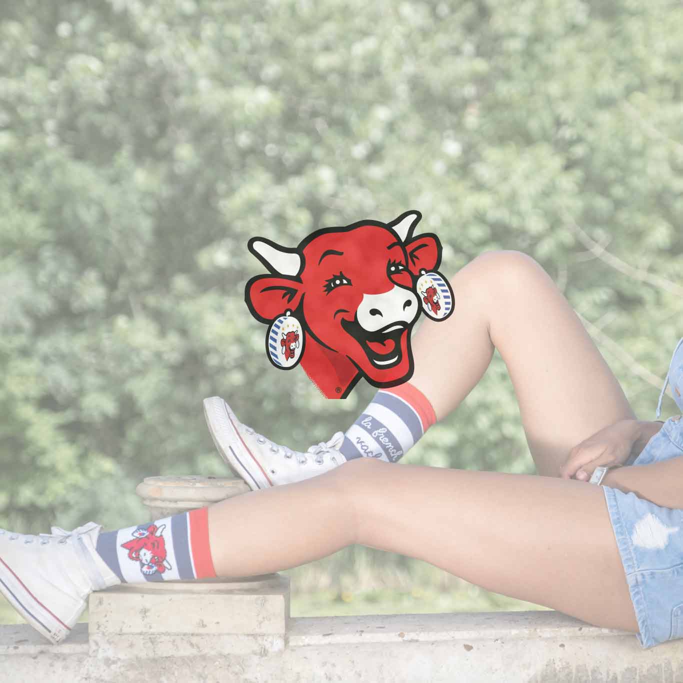 Chaussettes rouges - La Vache Qui Rit® 100 ans