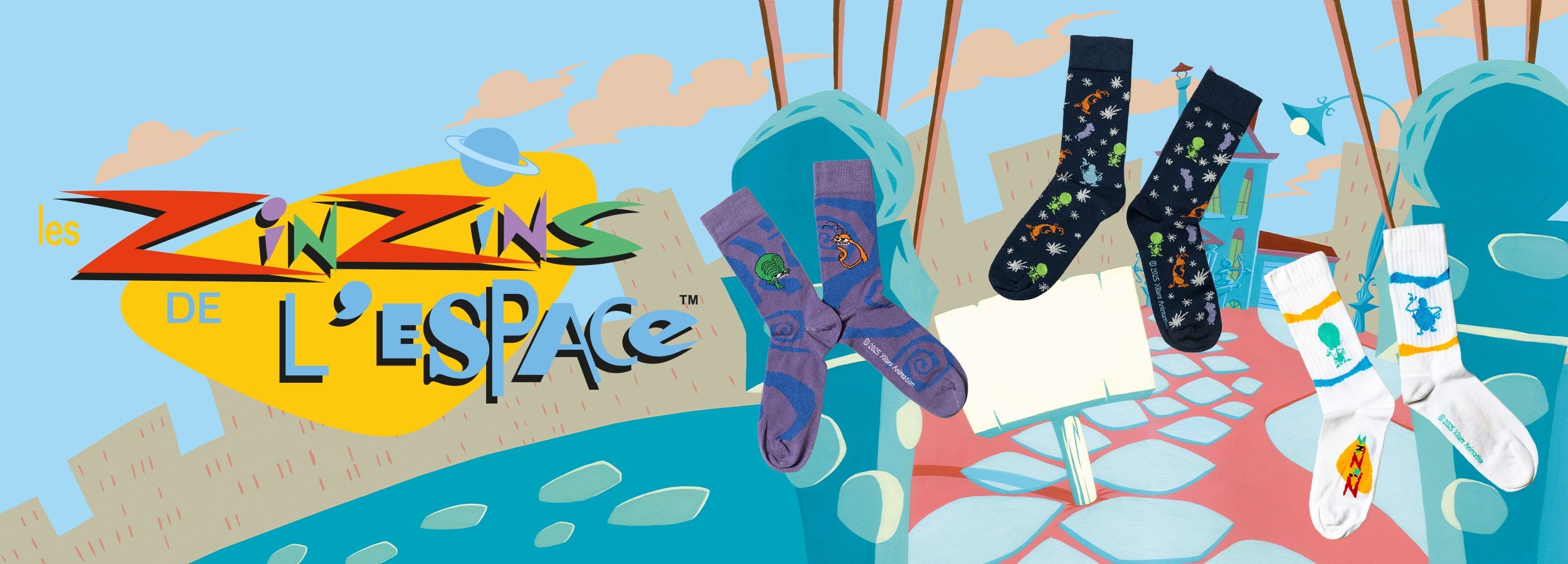 Chaussettes Xilam – Oggy, Zinzins, Ratz