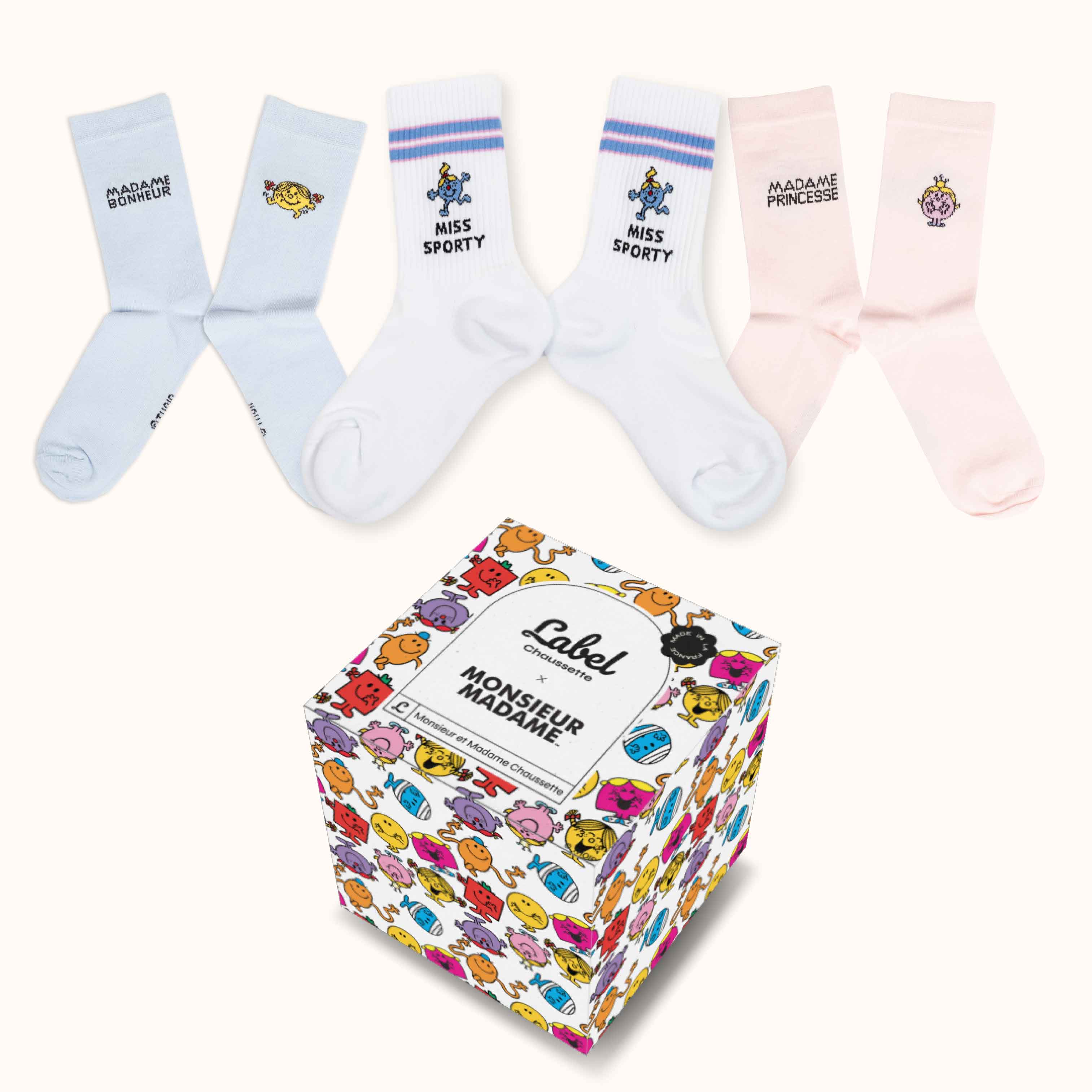 Coffret chaussettes Monsieur Madame