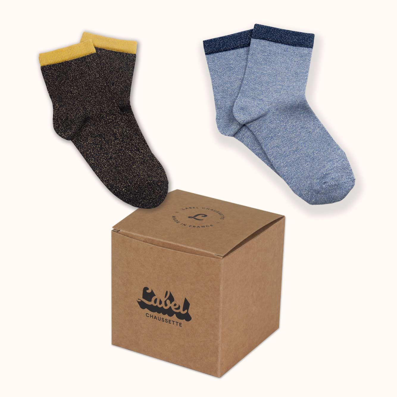 Coffret de chaussettes à paillettes