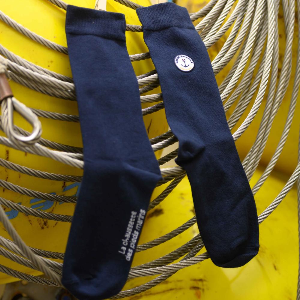 Navy Socks Box