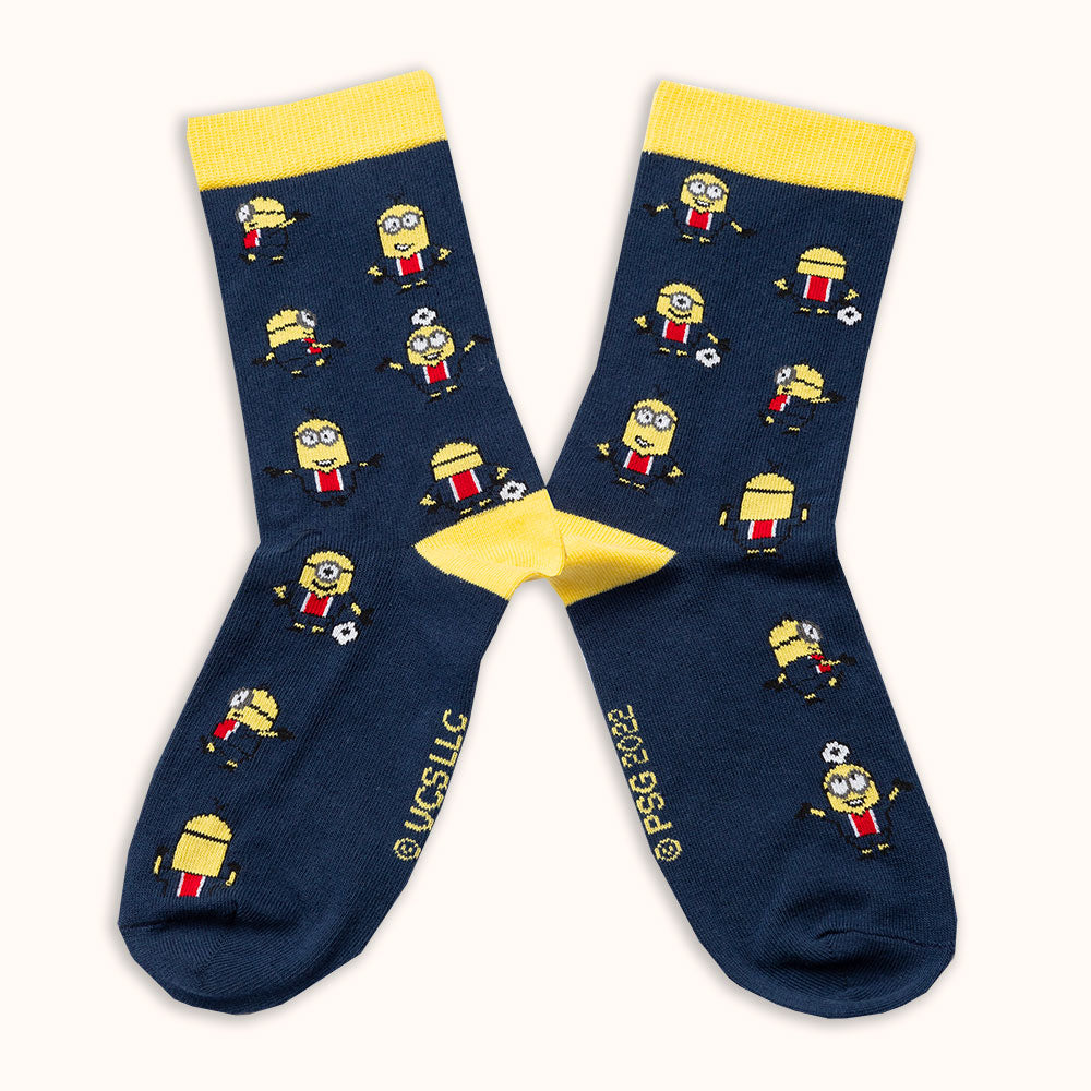 Chaussettes psg minions allover packshot