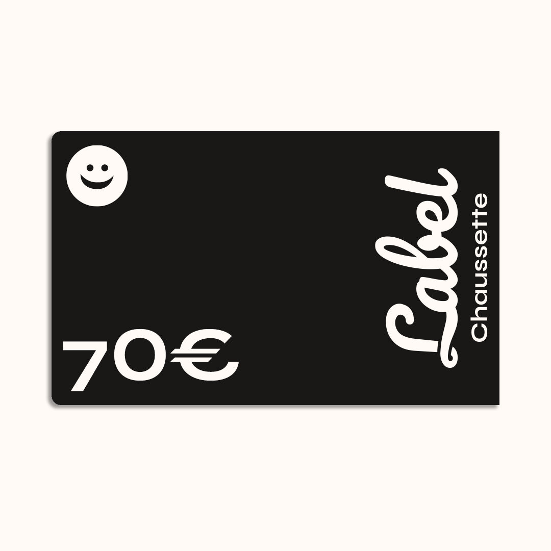 Gift card label