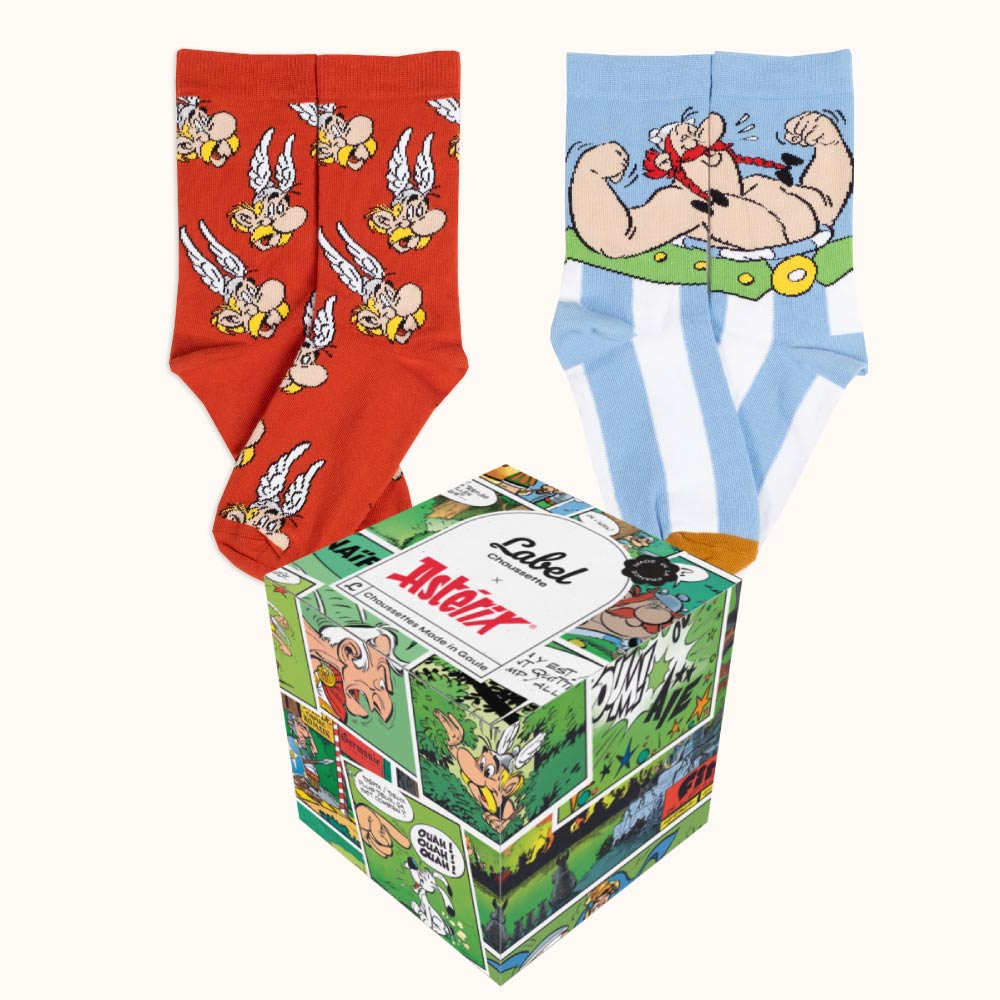 Coffret de chaussettes asterix duo