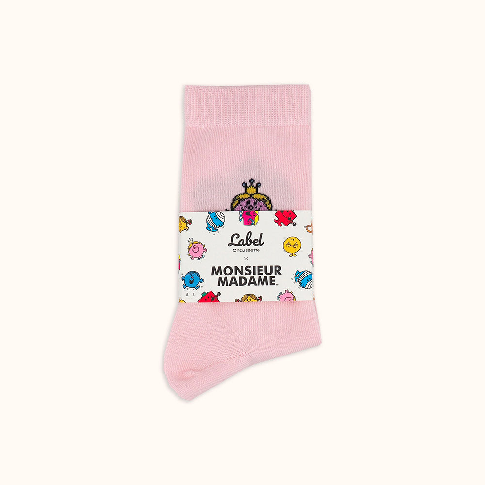 Chaussettes Monsieur Madame - Madame Princesse bandeau