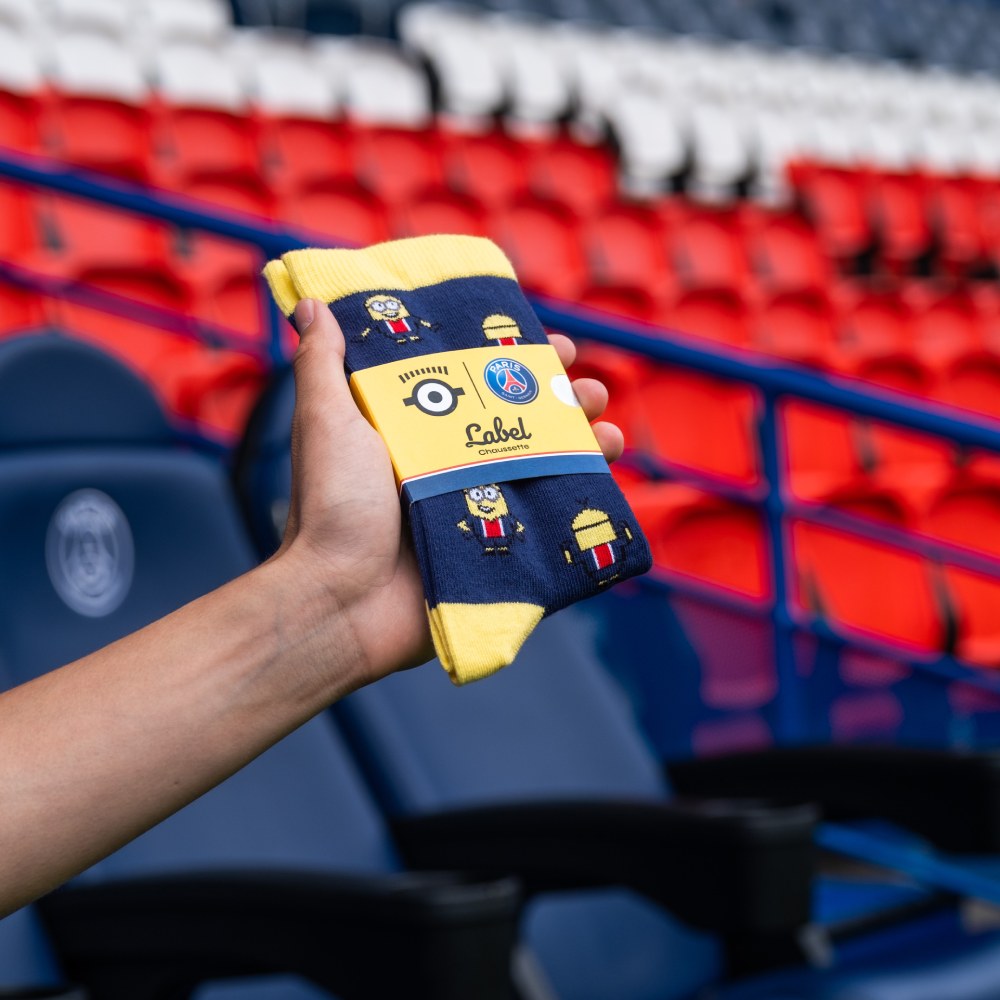 Chaussettes psg minions allover bandeau shooting parc des princes