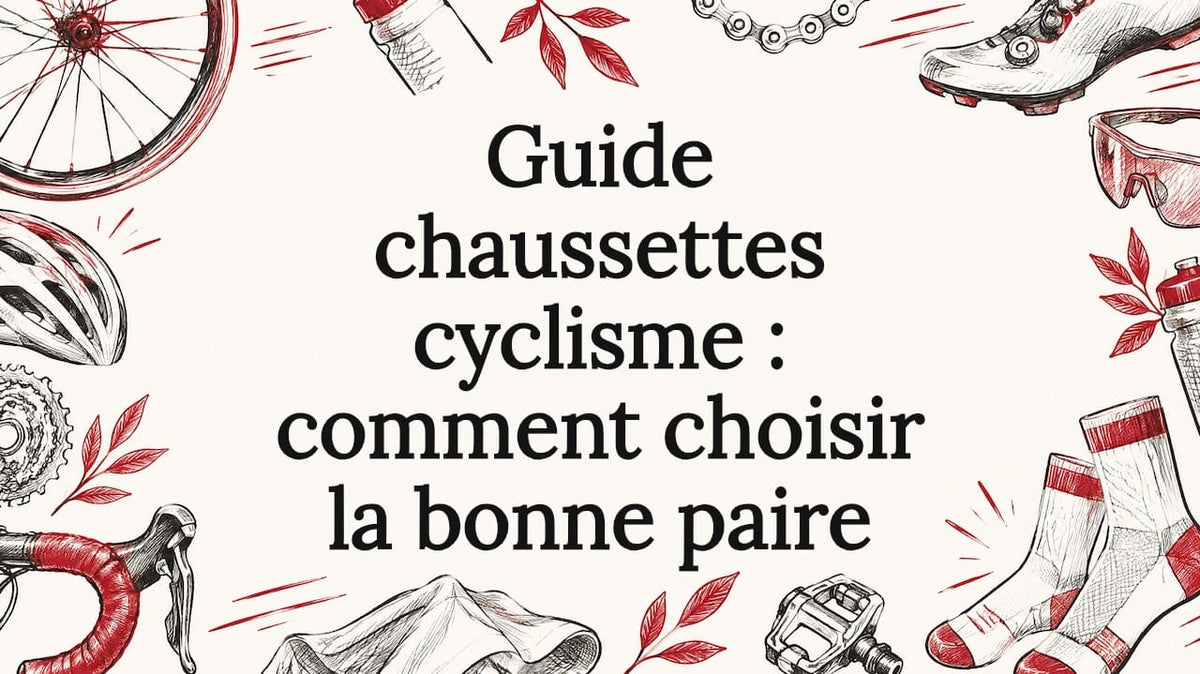Illustration de chaussettes et de vélo