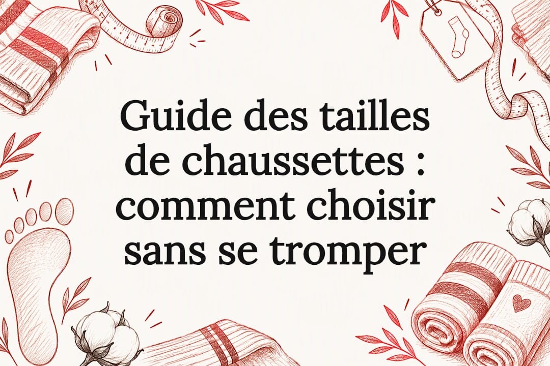 Guide illustré des tailles de chaussettes