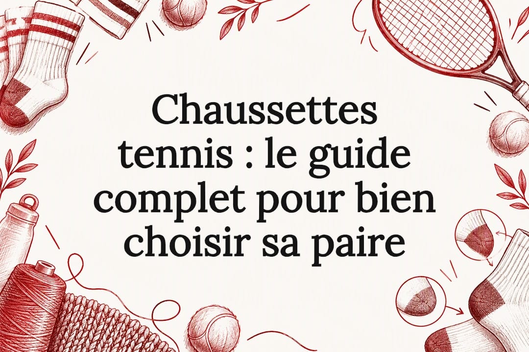 Illustration décorative de chaussettes de tennis
