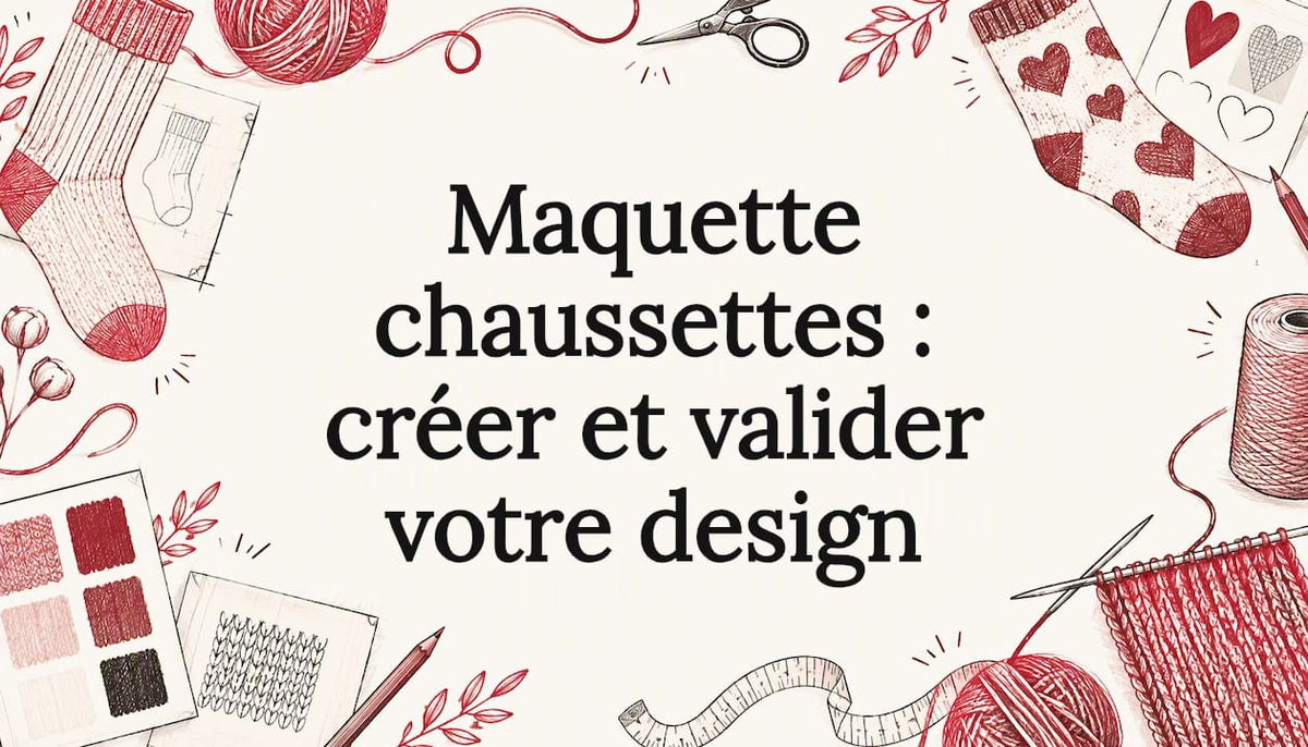 Esquisses de chaussettes autour du titre
