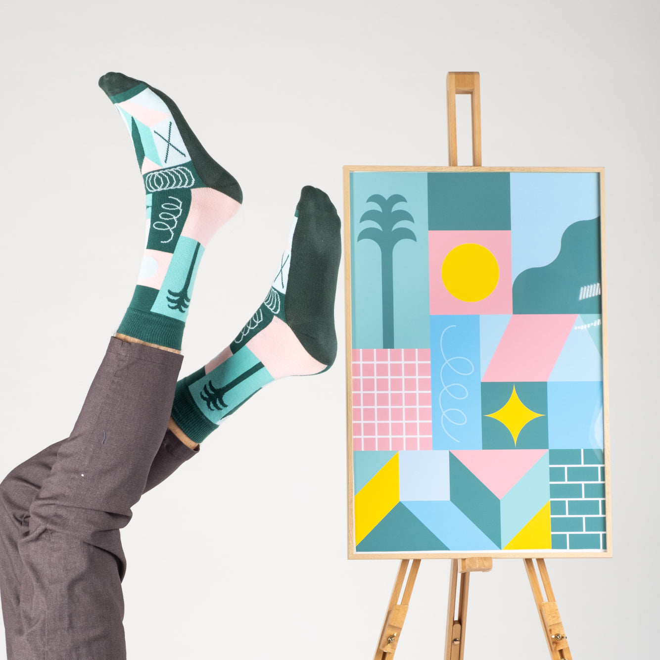 Chaussettes Tomalater et tableau tomalater