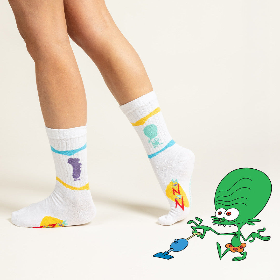 Socken Die Zinzins aus dem All