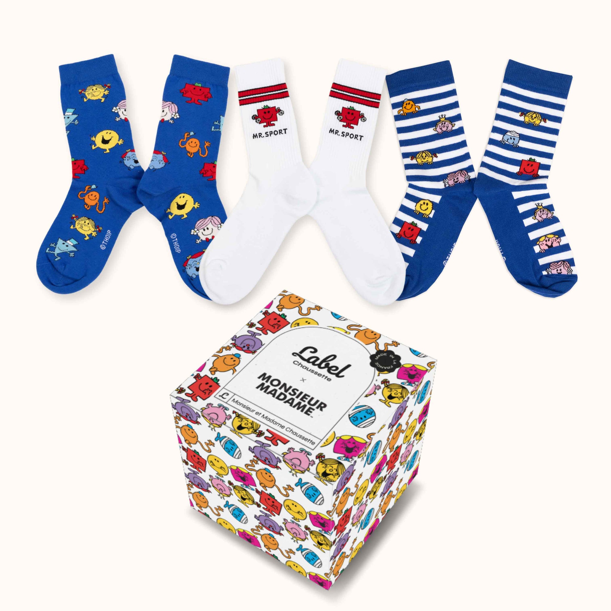 Chaussettes De Sport Rayées PEAR SOX - Baseball/Softball/Foot - Bleu Ciel/blanc/marine
