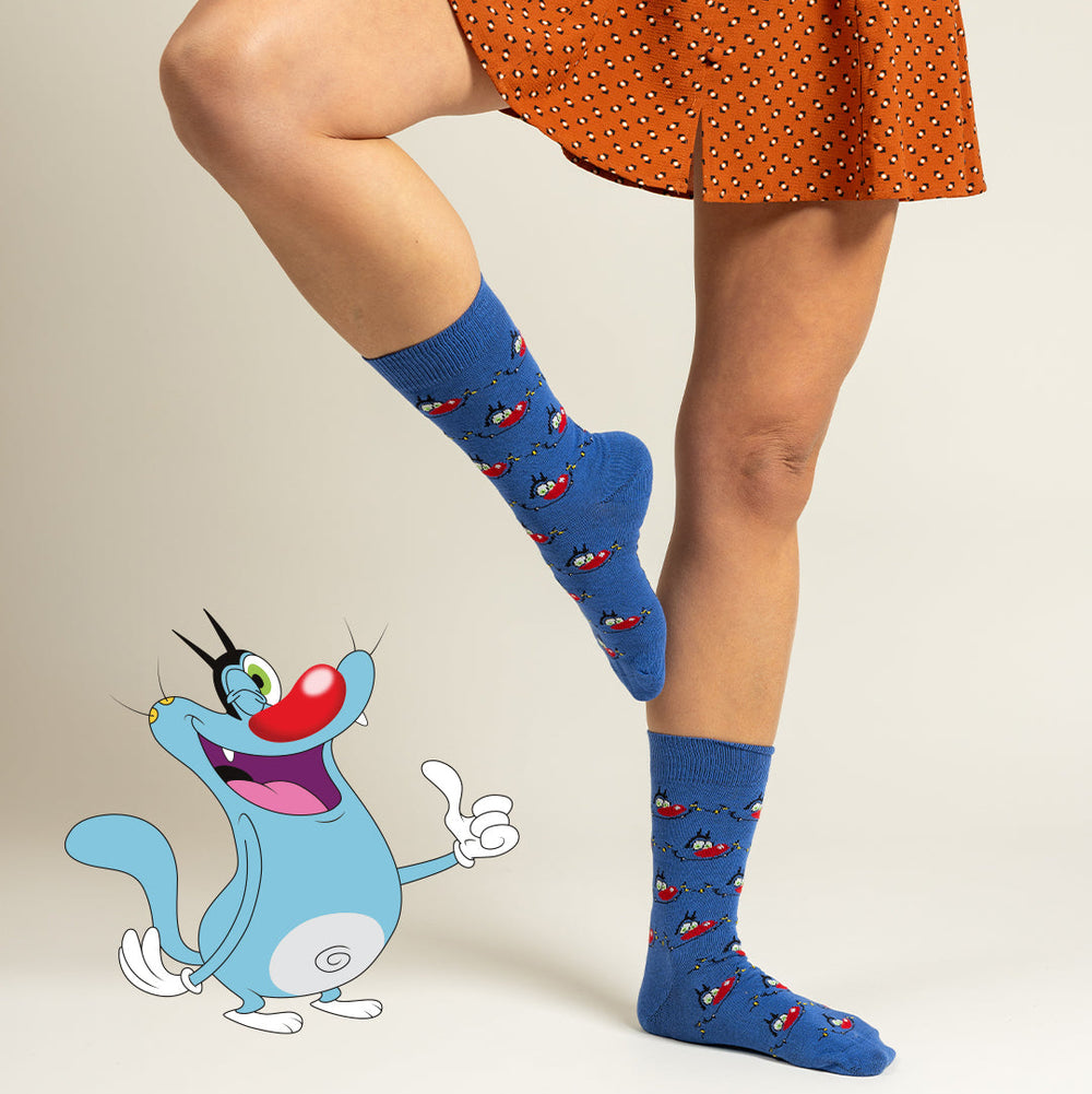 Chaussettes Oggy et les cafards dessin animé culte