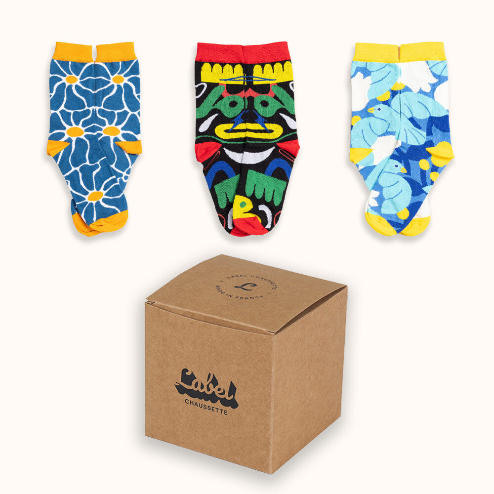 Chaussettes artistiques - Dessine moi une chaussette Label Chaussette