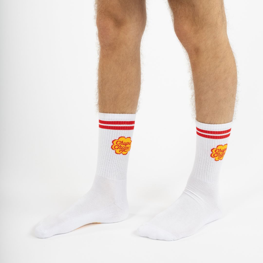 chaussette sport chupa chups blanc label chaussette 1
