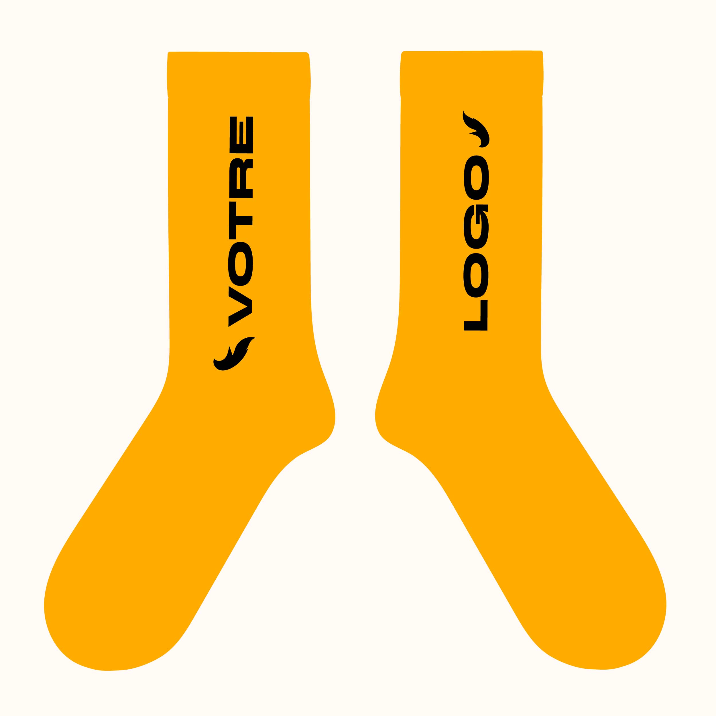 chaussettes personnalisee logo