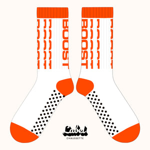 Blanc & Orange - Antidérapant Boost