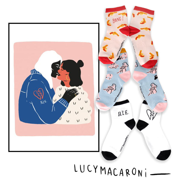 Pack Affiche + Chaussettes Lucy Macaroni Heart Healer #1