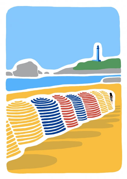 Affiche Blandine Lamy Biarritz en Été