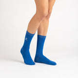 Chaussettes recyclées portées studio femme