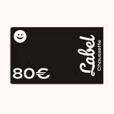 Label carte cadeau