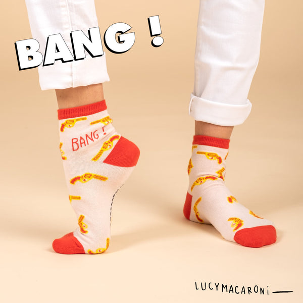 Chaussettes Lucy Macaroni portées studio 