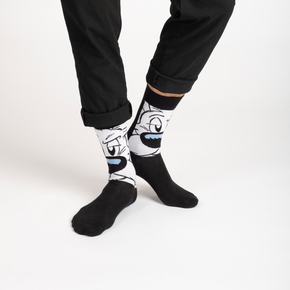 chaussettes idéfix portées homme