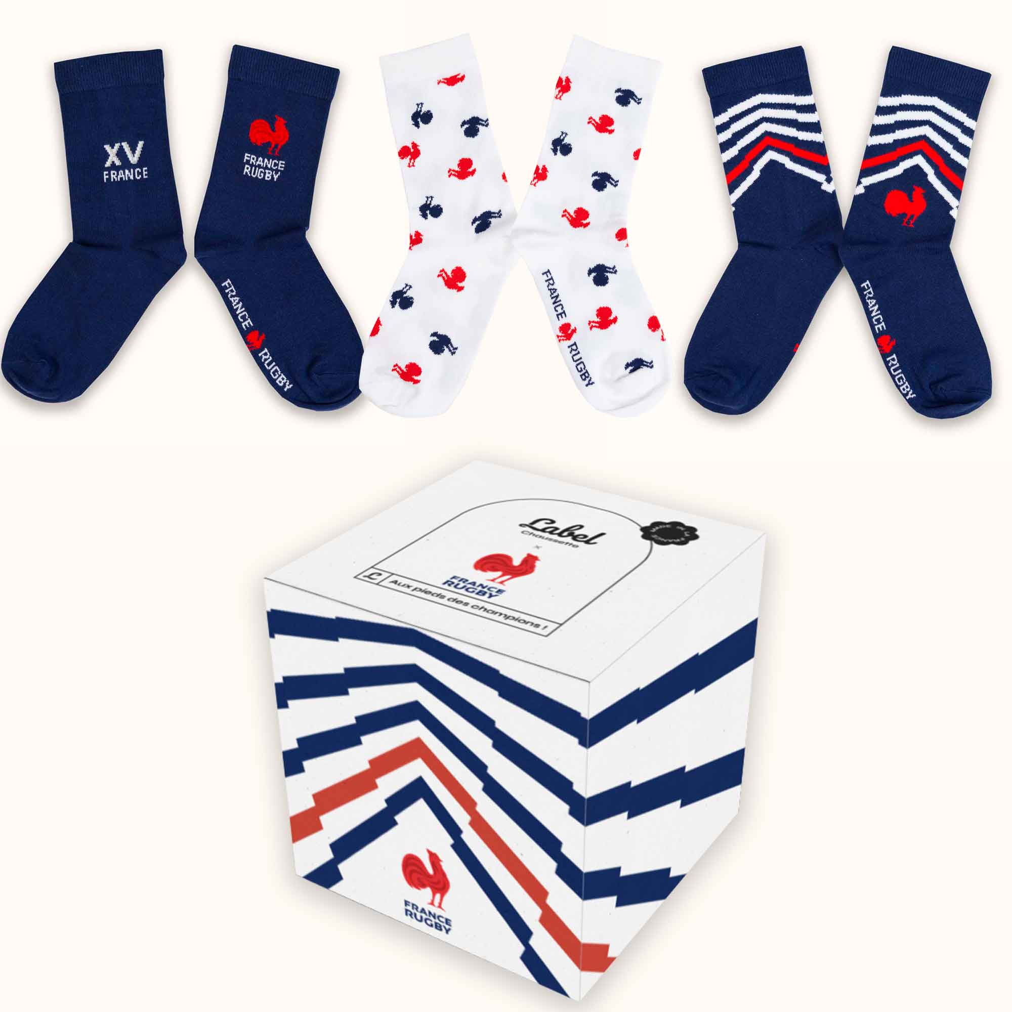 Coffret de chaussettes France Rugby