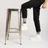 Chaussettes Monsieur Madame - Monsieur Costaud portées studio homme