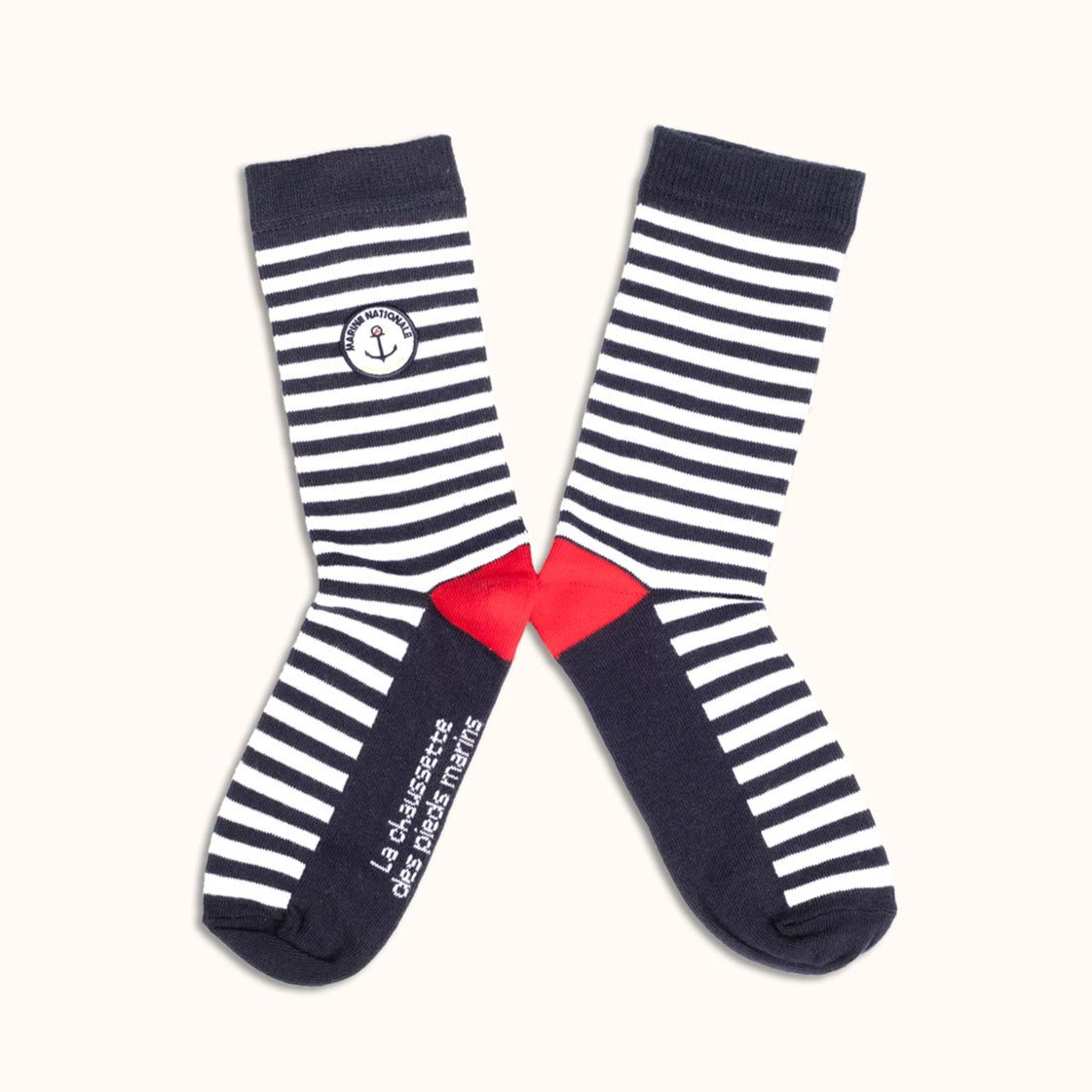 Chaussettes Marine nationale les rayées packshot