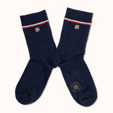 Chaussettes elysee recyclee bleu packshot