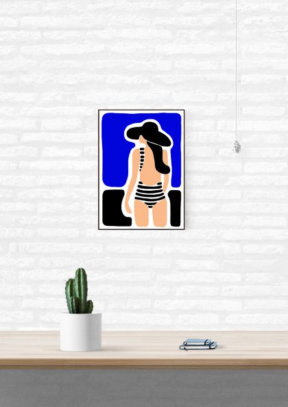 Affiche Blandine Lamy Maillot de Plouf