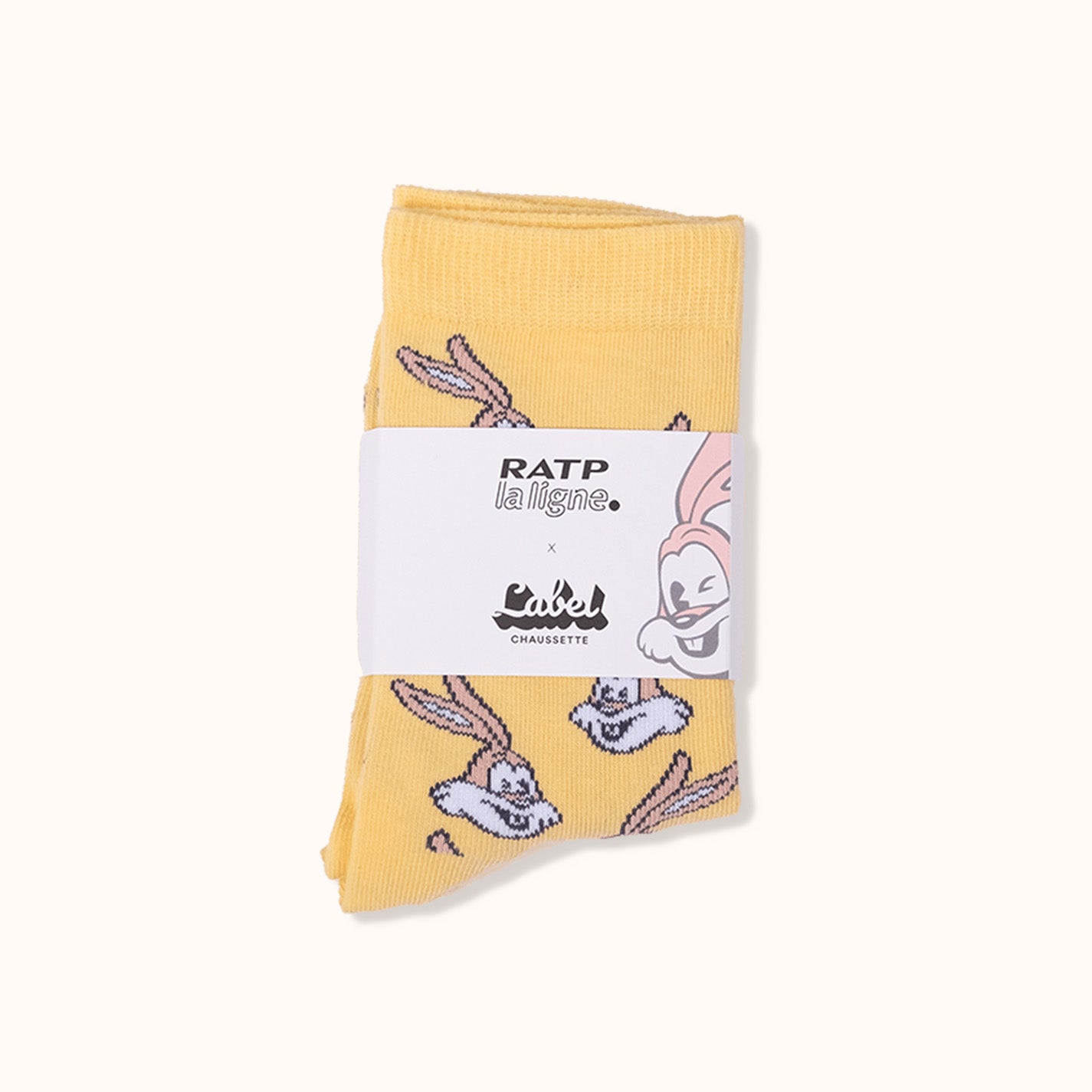 Chaussettes RATP jaune bandeau