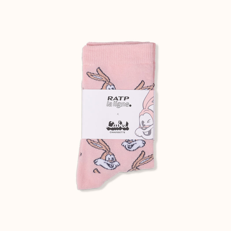 Chaussettes RATP rose packshot