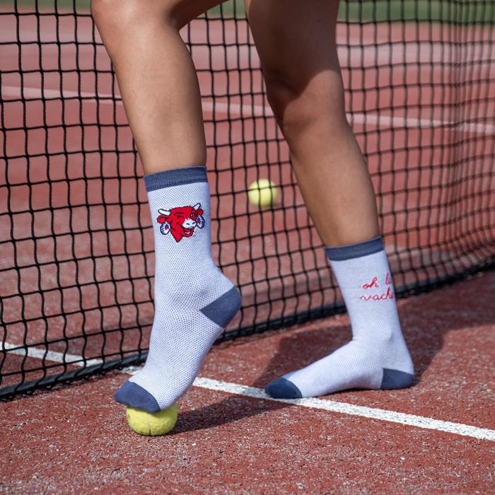 Chaussettes La Vache qui rit pour fans de fromage