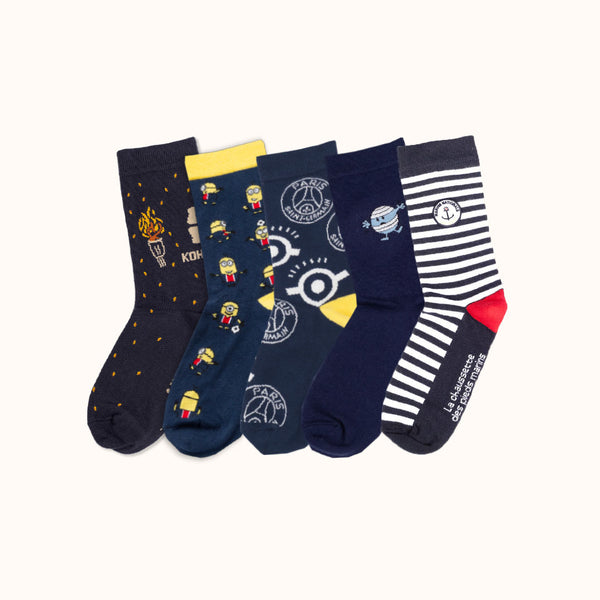 Semainier Le Grand Bleu - 5 paires