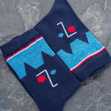 Chaussettes Zut pliées en 2 fond gris