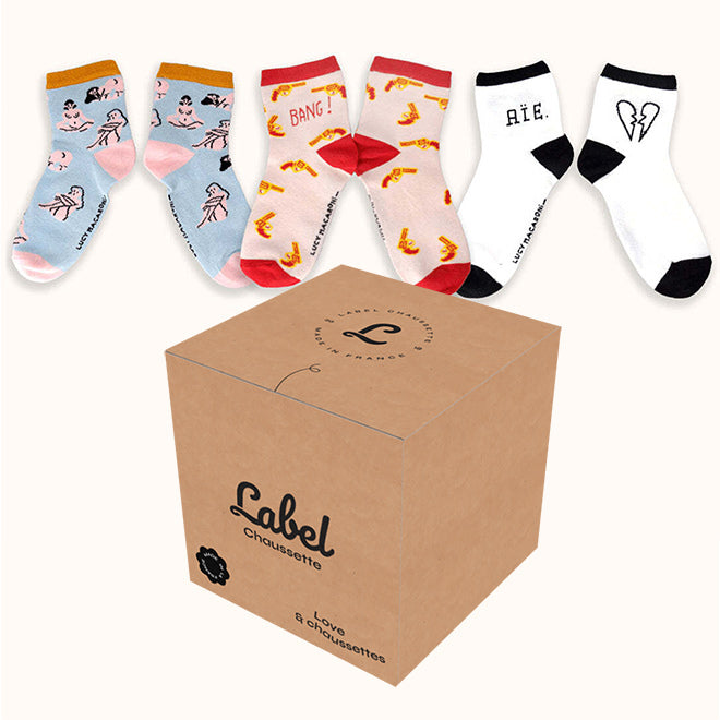 Chaussettes Lucy Macaroni coffret packshot