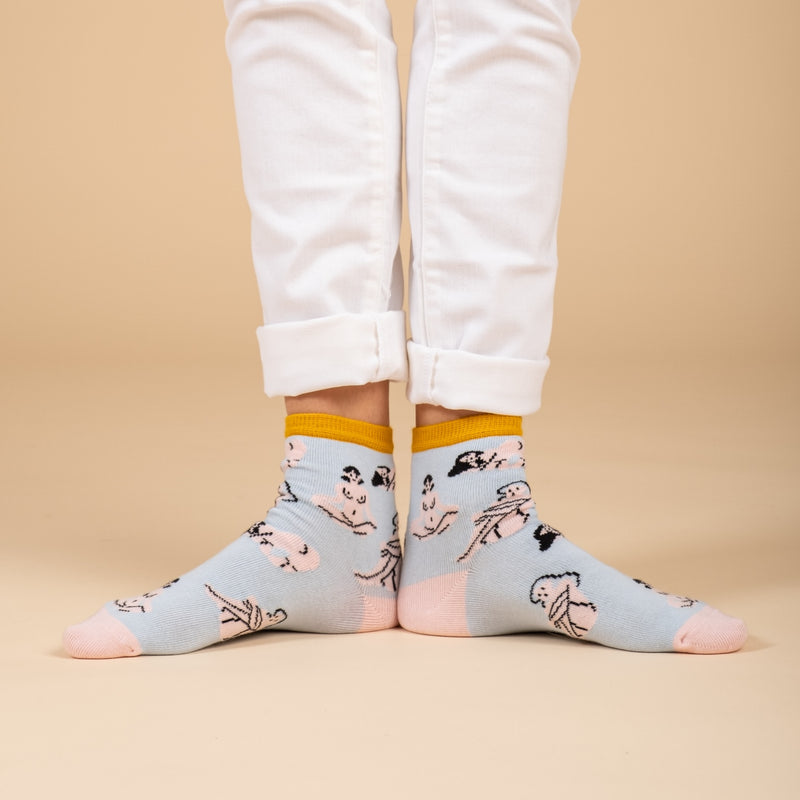 Chaussettes Lucy Macaroni naked portées 2