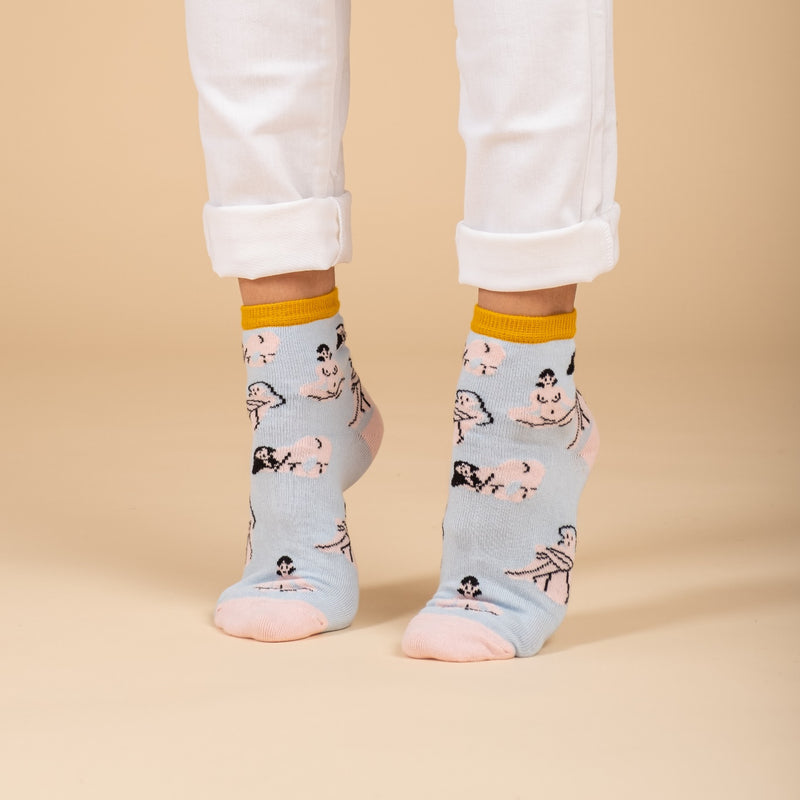 Chaussettes Lucy Macaroni naked portées 4