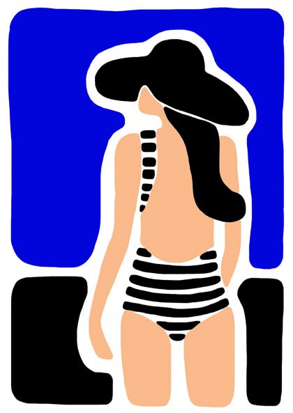 Affiche Blandine Lamy Maillot de Plouf